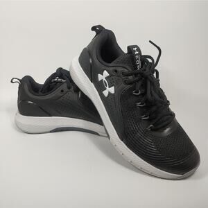 Under Armour Athletic Shoe Charged Commit Training 3 Black White US Mens 8